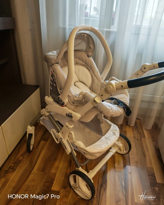 Cărucior CAM  3 în 1 – Adus din Italia – Amortizoare – Stare buna