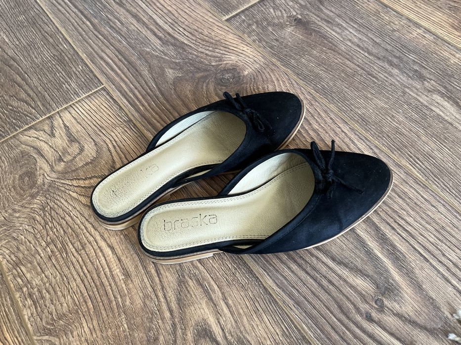 Мюли из замши, Braska