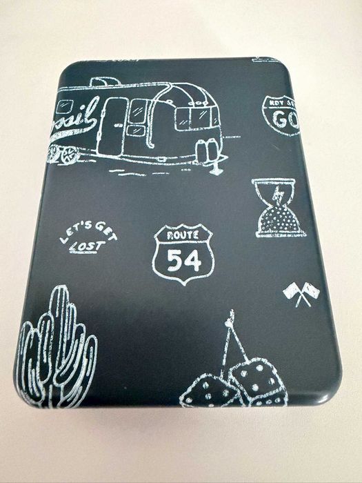Portcard Fossil Minimalist, piele naturala