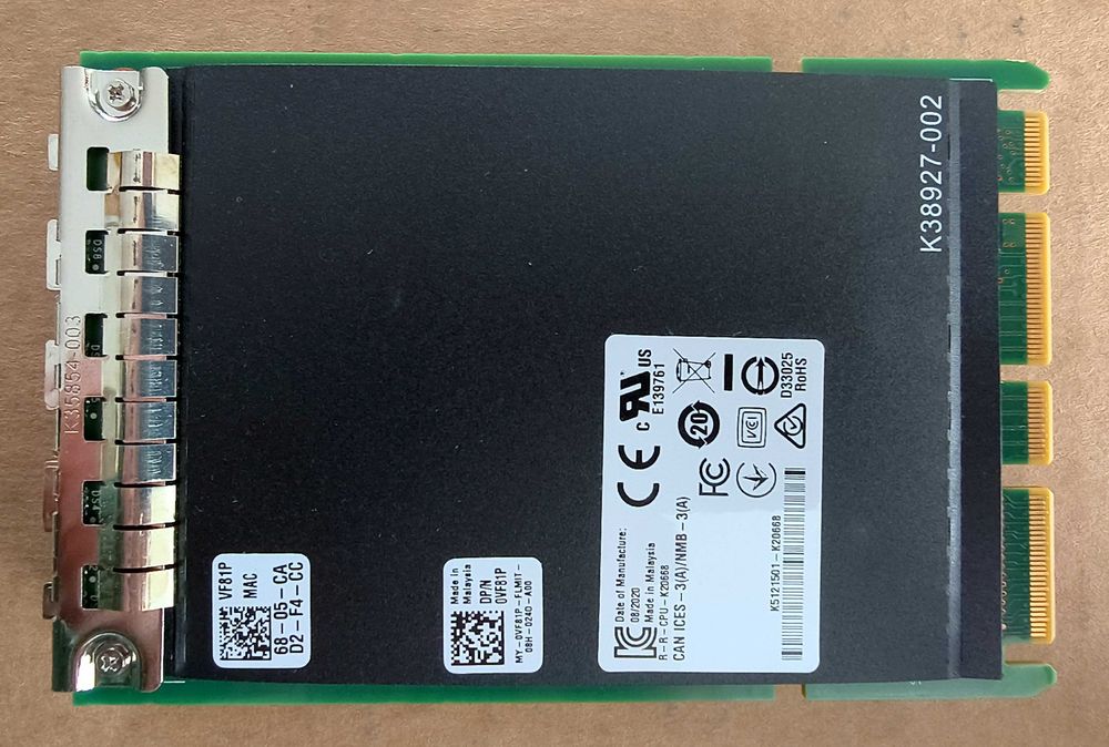 Intel 10Gb QP 4-порта Мрежов Адаптер за OCP3 X710-DA4 OCP 3.0