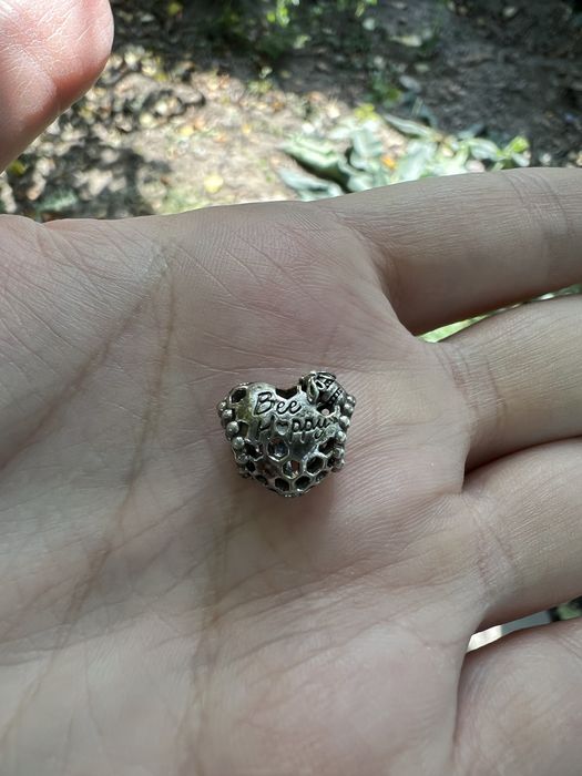 Пандора шарм кольцо серебрянное