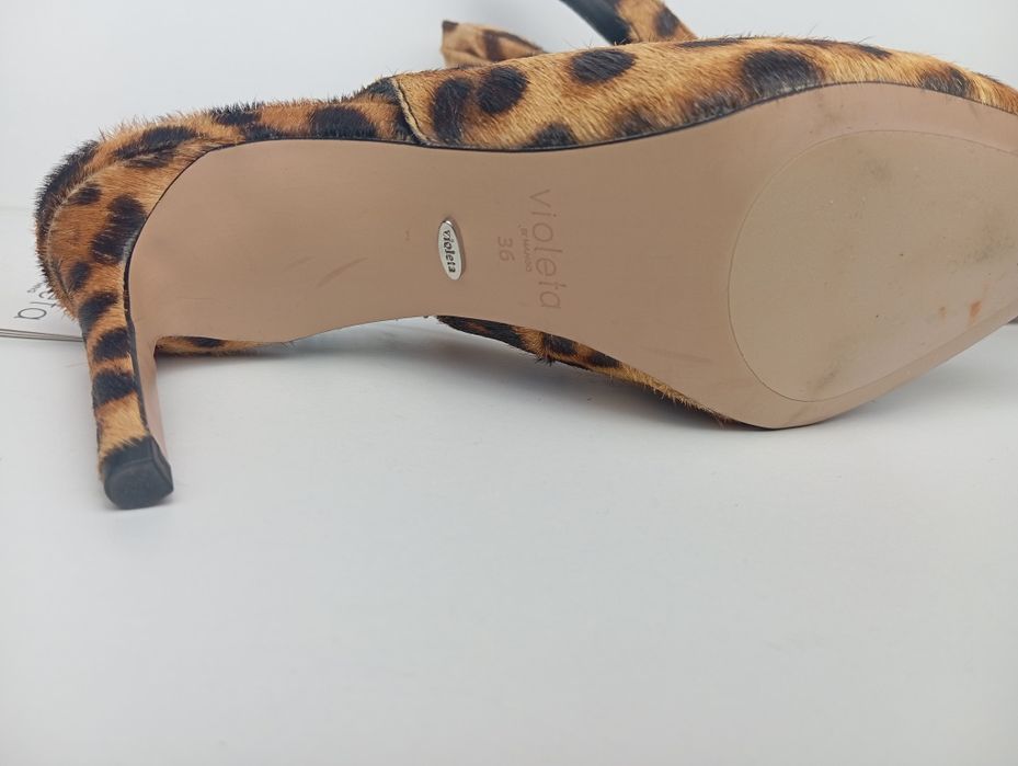Дамски обувки Mango Violeta естествена кожа
