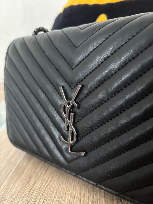 Дамска черна чанта YSL
