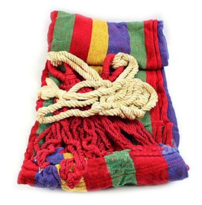 Set x 2 Hamac din bumbac rezistent 180 x 180 cm,sac transport inclus