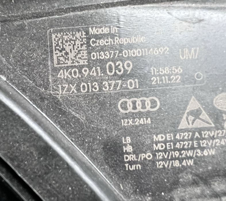 Far Audi A6 C8 led Matrix