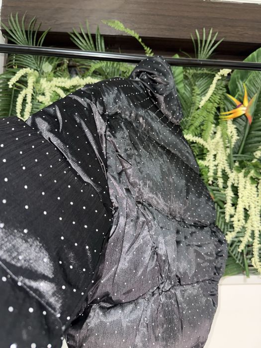 Geaca neagra cu cristale Swarovski