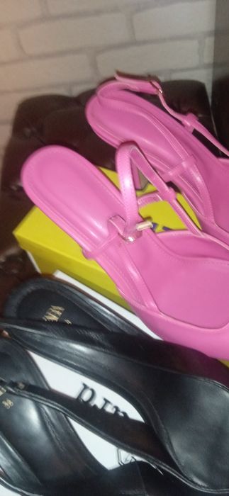 Мюли лодочки и розовые босоножки