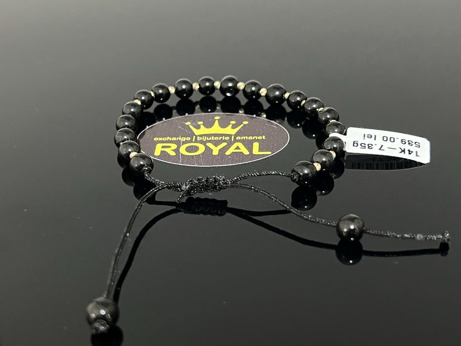 Bijuteria Royal CB: Bratara cu snur aur 14k 7,35gr