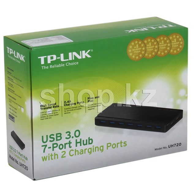 USB HUB 7-port USB 3.0 TP-Link UH720, Black
