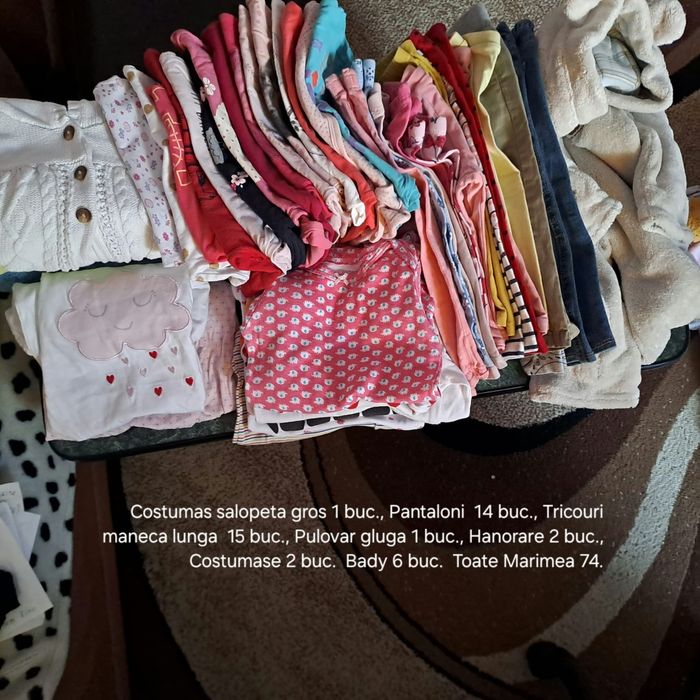 Mărimi 50 ,52, 56, 62, 68, 74, preț 2 lei bucata