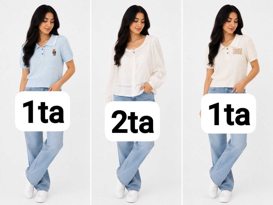 Ayollar kiyimlari, yubka, kofta, dvoykalar, 150.000 so'm donasi.