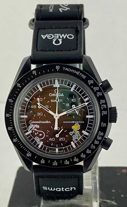Ceas SWATCH X OMEGA MISSION To The Moon Snoopy`s Fan Version Cronograf