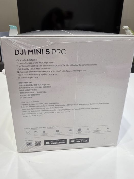 Дрон DJI mini 5pro в коплектации fly combo с пультом RC2
