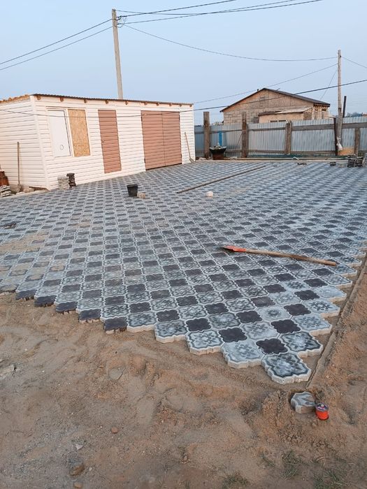 Укладка брусчатки