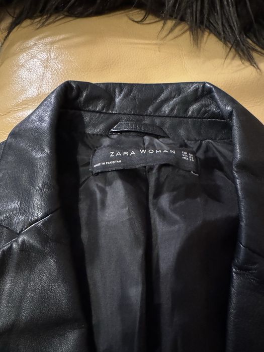 Sacou/haina piele naturala Zara