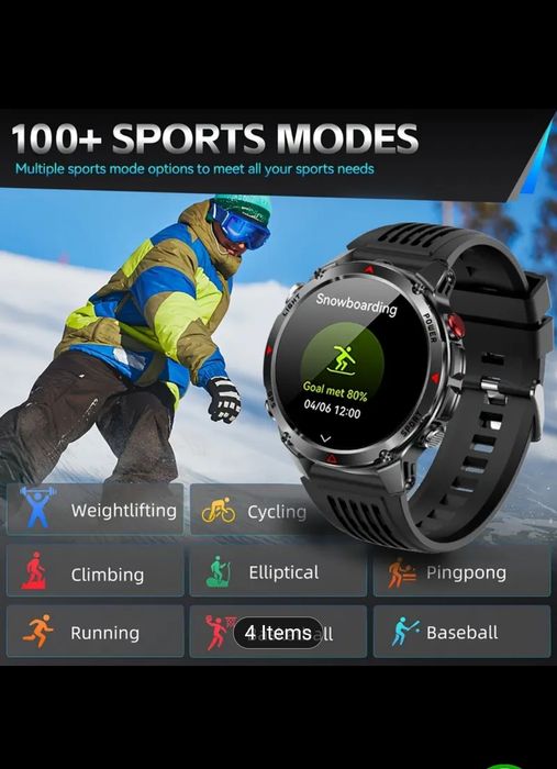 Смарт часовник с GPS Daorkow + допълнителни  екстри