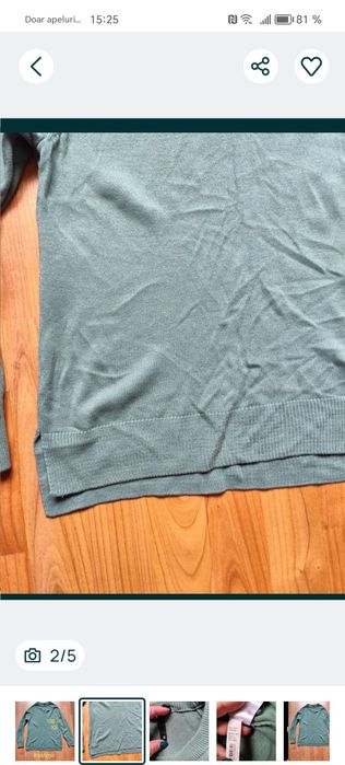 Pulover damă nou, casmir XS