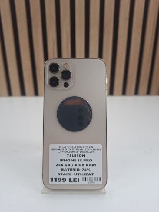 Iphone 12 Pro / 256GB / 74% BAT / FACE ID DEFECT / #62786