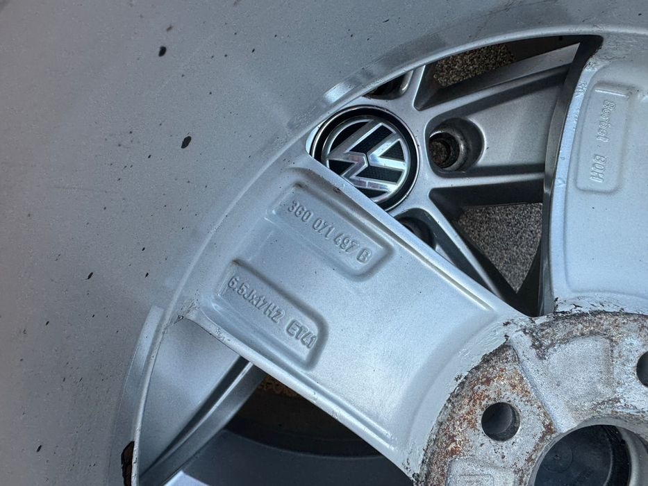 Set jante originale Volkswagen  R17 5x112 + anvelope iarnă