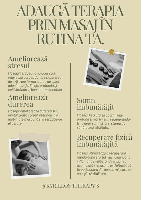 Oferta luna noiembrie  !!! Masaj relaxare , dureri musculre