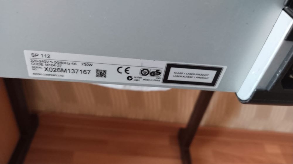 Продам принтер RICOH SP-112 (A4)