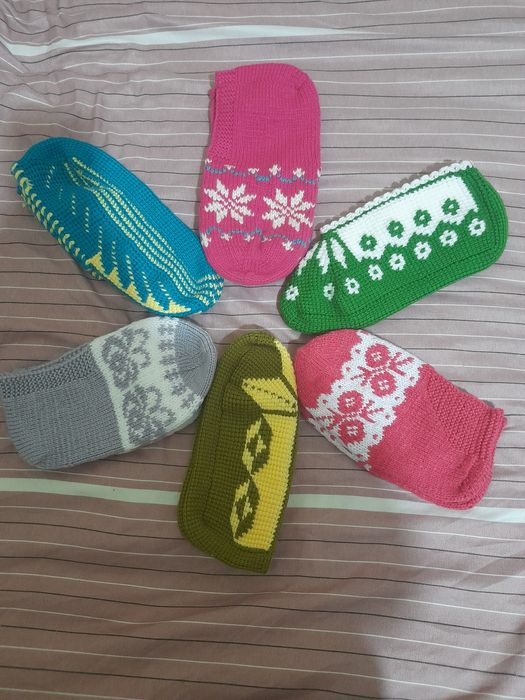 Вязанные тапочки