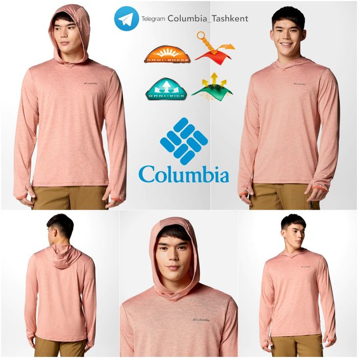 Columbia®OMNI-WICK™ Футболка с длинным рукавом из США
