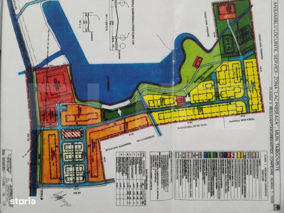 Teren 1150 mp Locuinte Colective P+3+M Zona Lac Priseaca