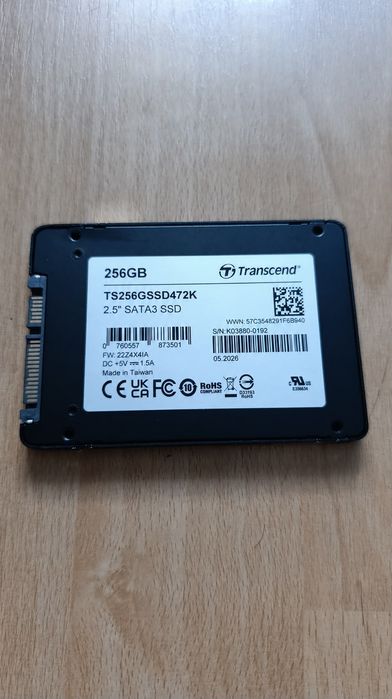 SSD Transcend 256GB SATA3, NOU, fabricatie 2026, clasa industriala