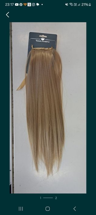 кафяви перуки 60см и екстеншъни