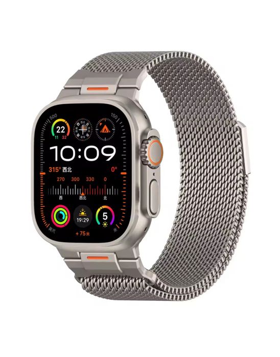 Curea Milanese Strap Titan Compatibila Ceas Apple Iphone Husa Folie