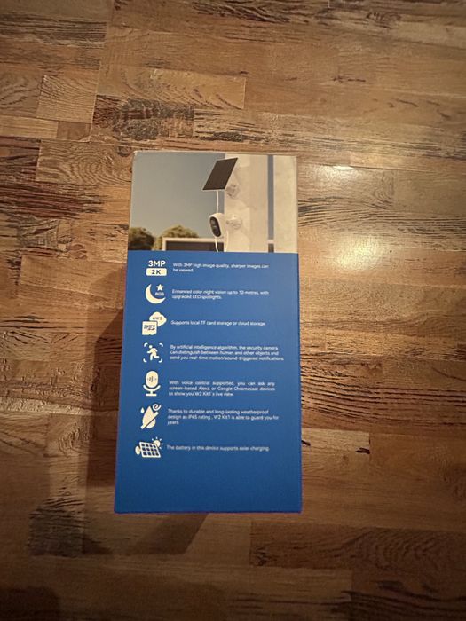 Външна Wi-Fi камера Laxihub W2 3MP + соларен панел