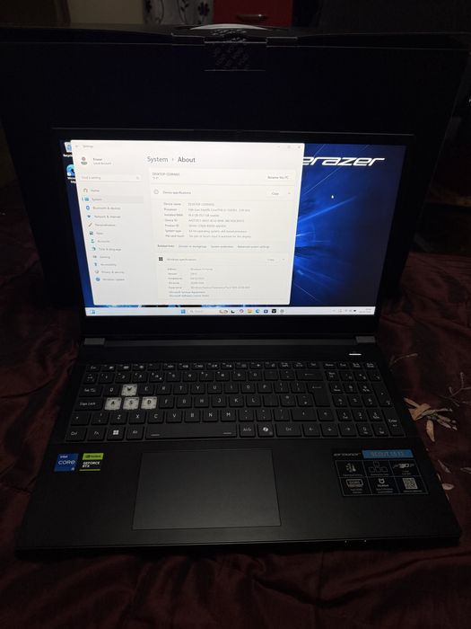 Laptop Gaming Medion Erazer 15.6” – Intel i5 Gen 13  RTX 5050,16gb ram 1tb ssd desigilat doar pentru proba