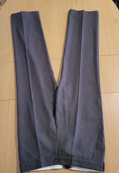 Pantaloni barbati stofa maro cafeniu M-L noi