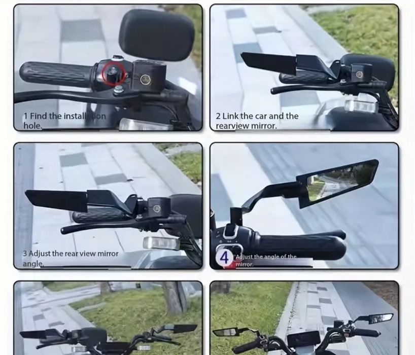 Универсални огледала за Kawasaki, Honda, Yamaha, Ktm