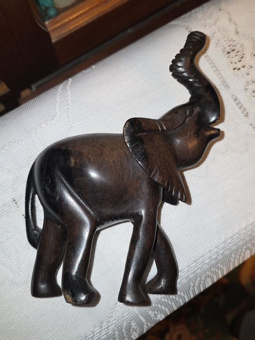 Elefanți mari lemn abanos