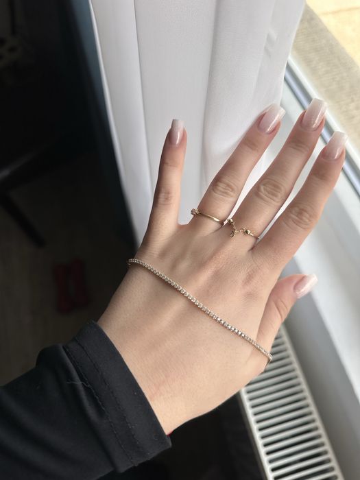 Brățară tennis aur galben 14k