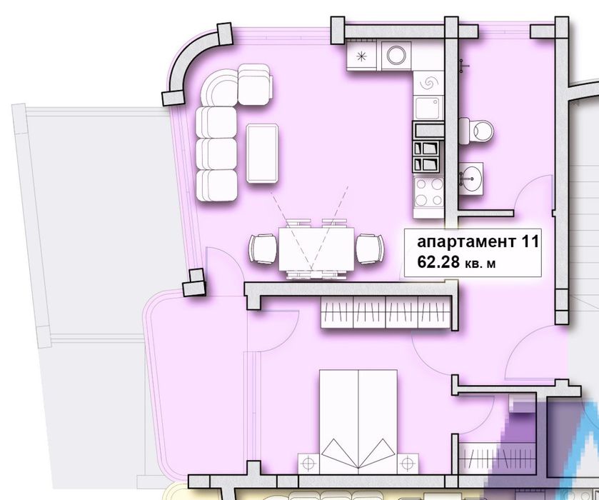 Продава се Двустаен апартамент в Созопол - 73 кв.м за 1329 €/кв.м - Снимка #9