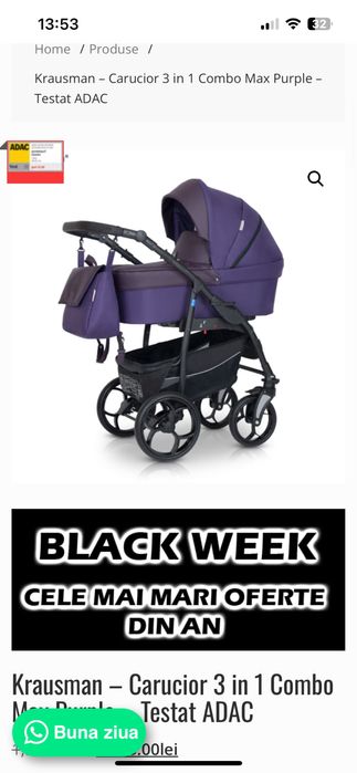 Carucior krausman purple