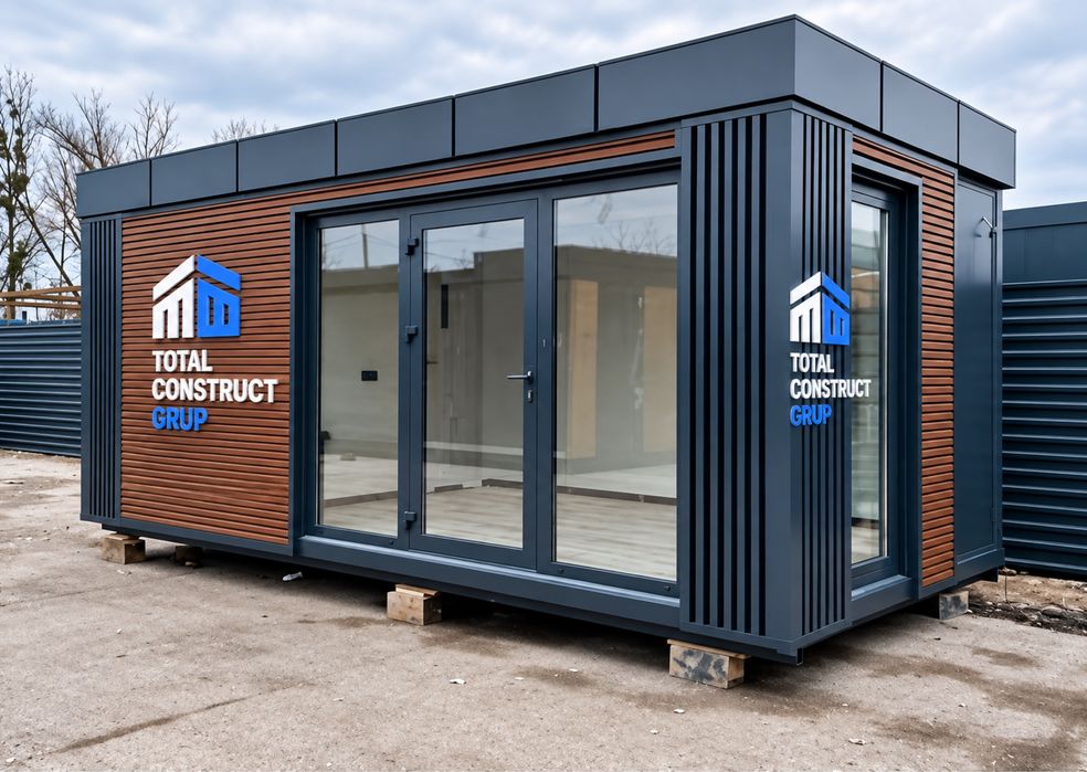 Container comercial cu vitrina la comanda