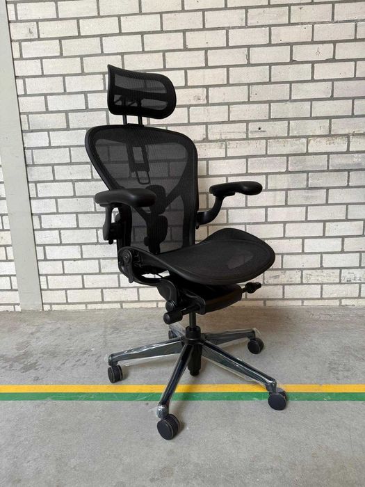 Showroommodel Herman Miller Aeron Remastered Onyx (Atlas Headrest)