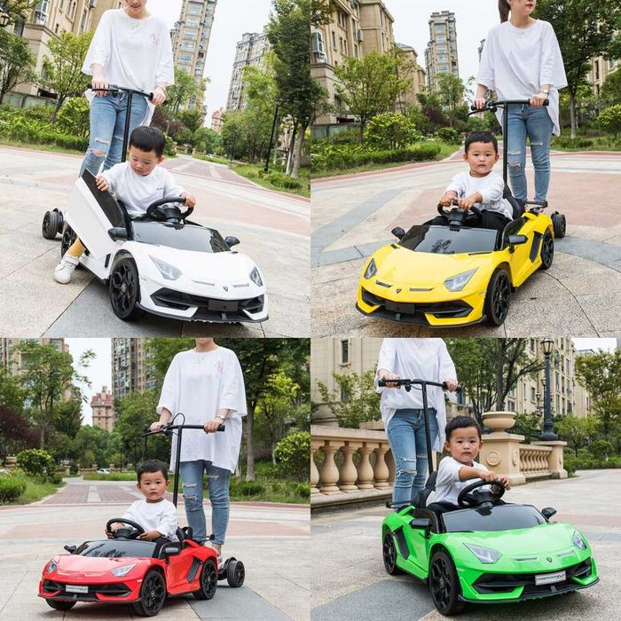 Masina electrica Lamborghini Aventador SVJ 70W 12V + Hoverboard #Verde