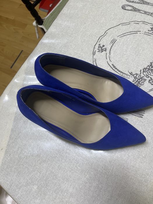 Каблук Туфли женский синий