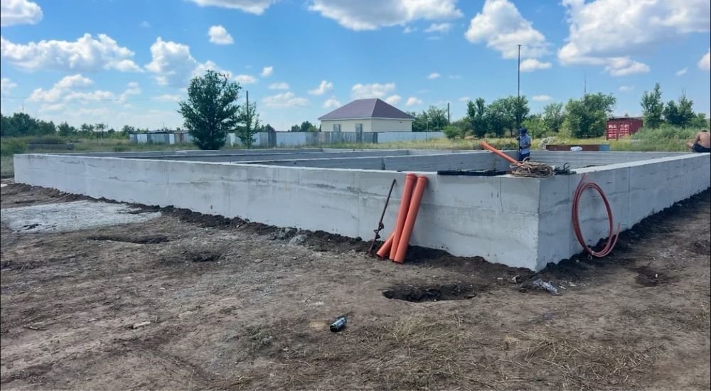 Заливка Фундамент со своей Опалубки