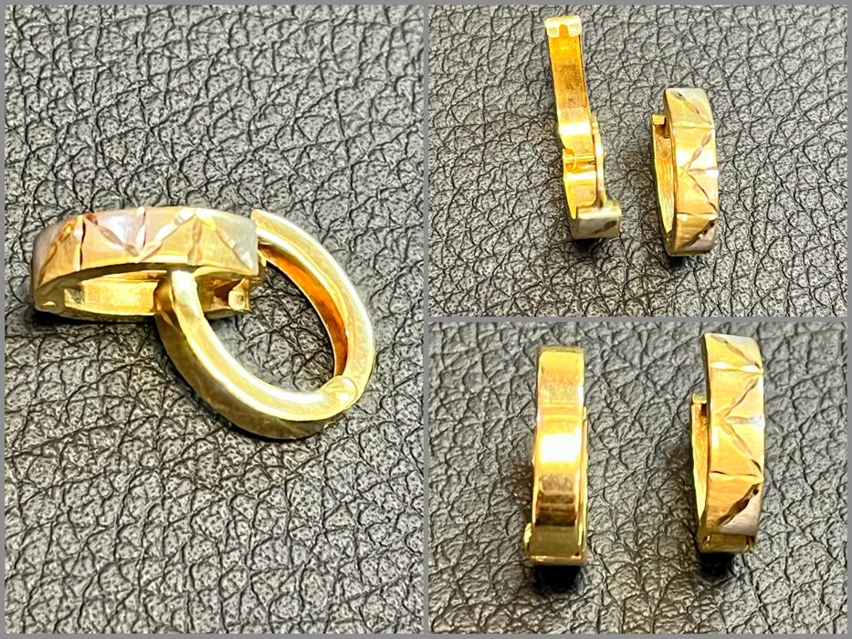 Златни обеци синджир ланче lanec obeci 585 gold zlatni