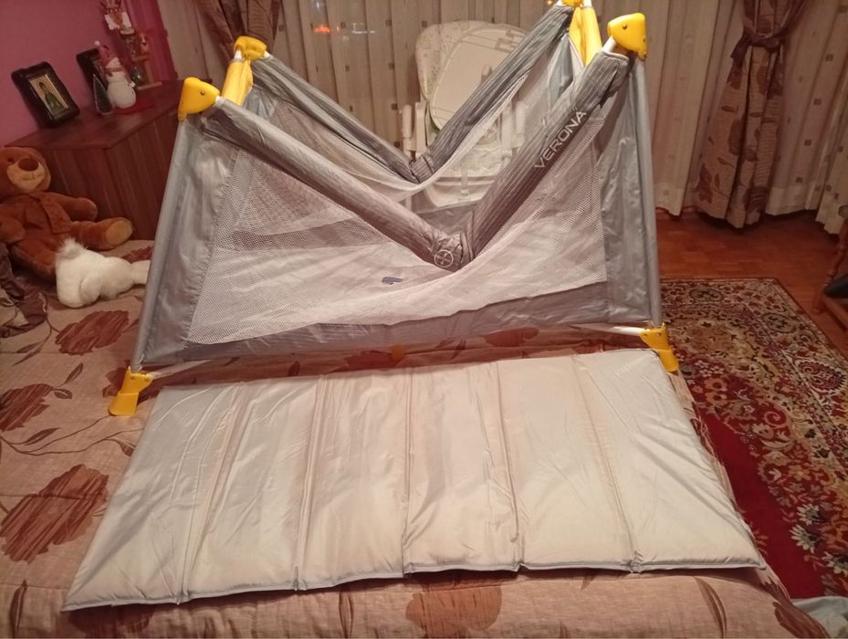 Детска сгъваема кошара + матрак