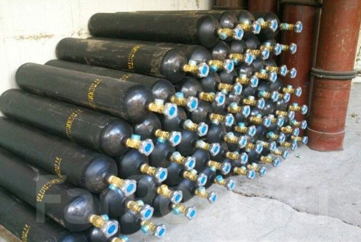 10 л баллоны углекислый газ,азот,кислород,аргон.