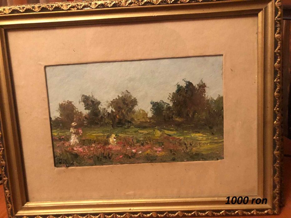 Tablouri foarte vechi ,pictura in ulei pe panza autor Gheorghe Nicolau