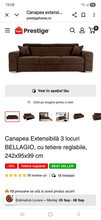 Canapea extensibilă