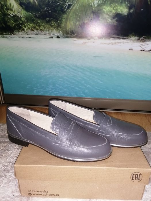 Лоферы кожаные,размер 40